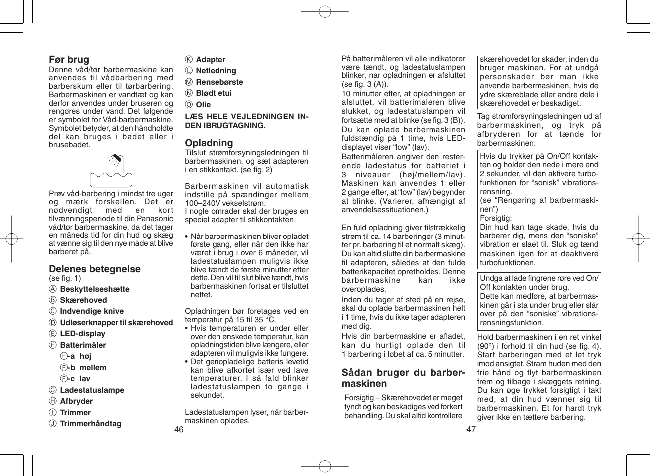 Panasonic ES8807 User Manual | Page 24 / 62