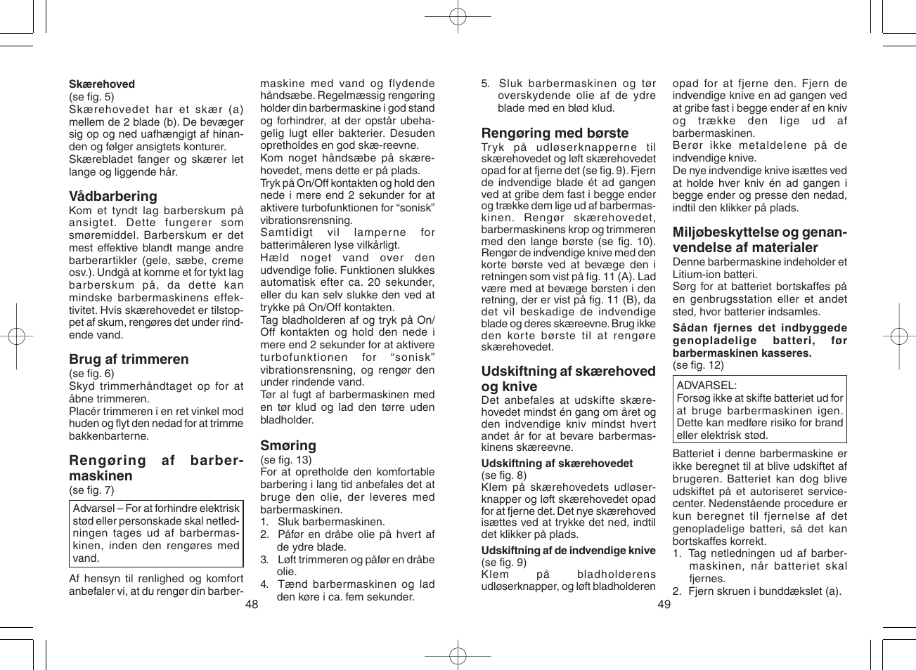 Panasonic ES8807 User Manual | Page 25 / 62