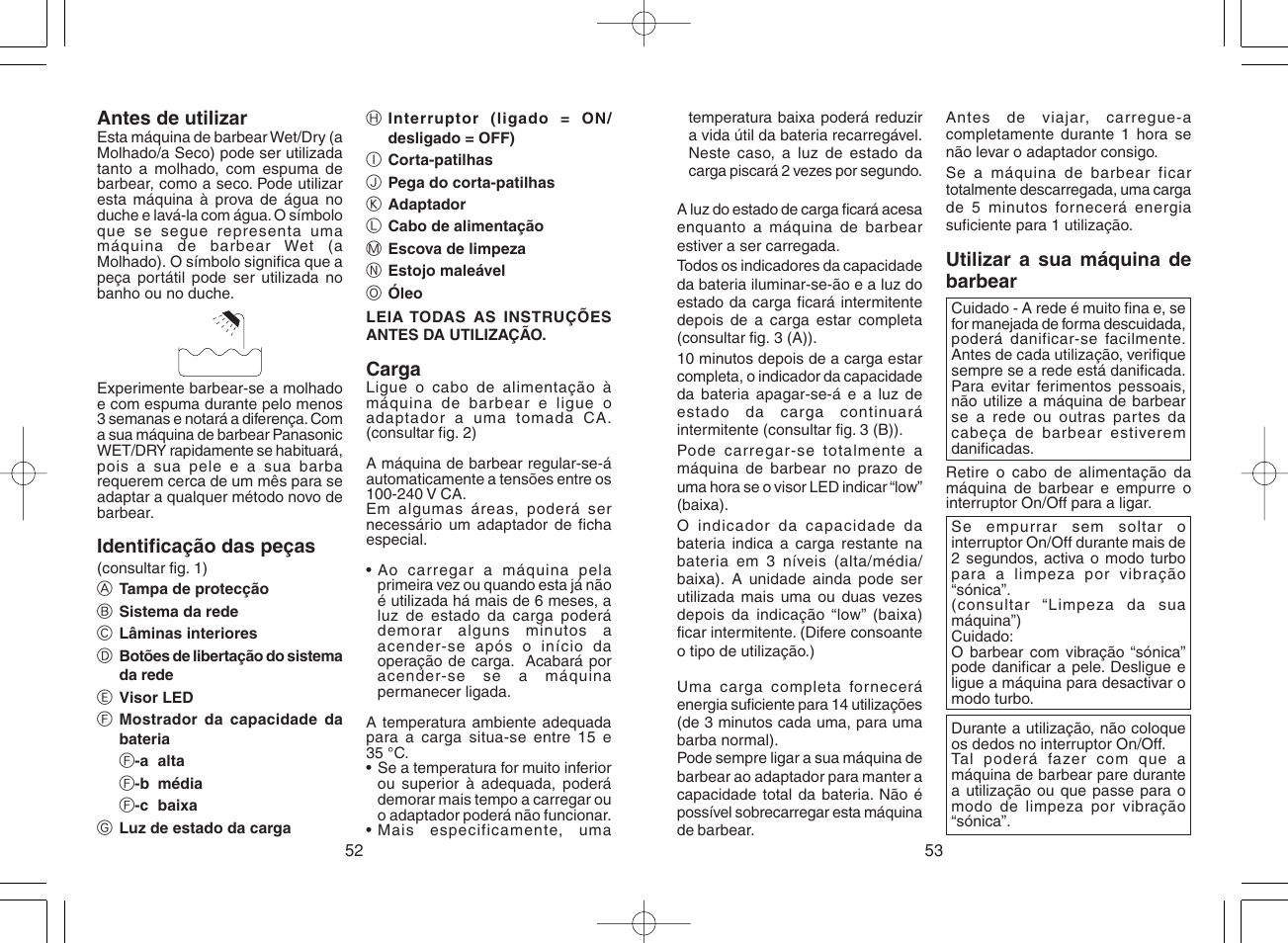 Panasonic ES8807 User Manual | Page 27 / 62