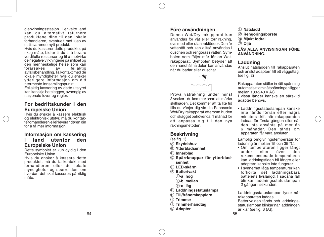 Panasonic ES8807 User Manual | Page 33 / 62