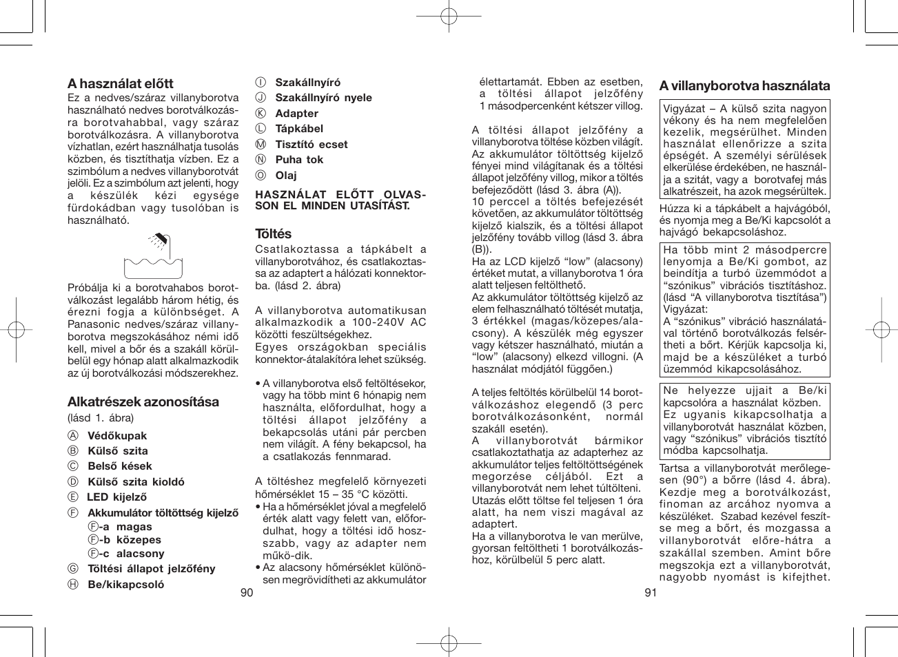 Panasonic ES8807 User Manual | Page 46 / 62