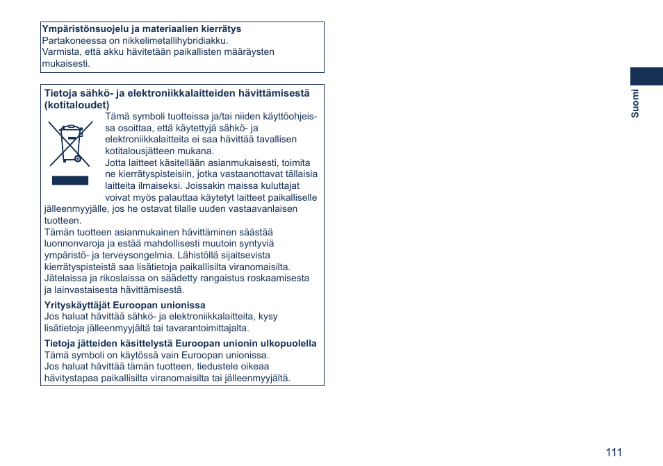 Panasonic ES7058 User Manual | Page 111 / 184