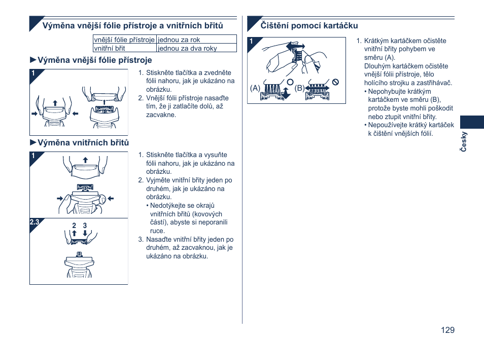 Panasonic ES7058 User Manual | Page 129 / 184