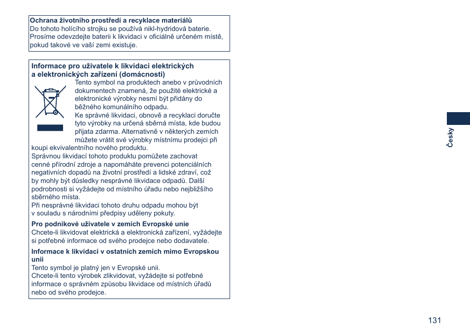 Panasonic ES7058 User Manual | Page 131 / 184