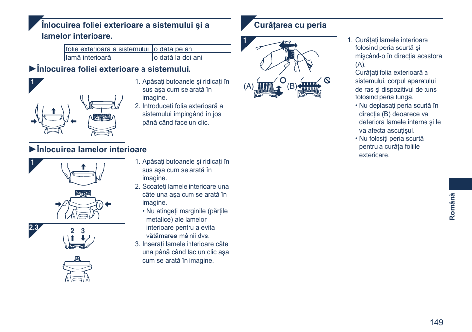 Panasonic ES7058 User Manual | Page 149 / 184