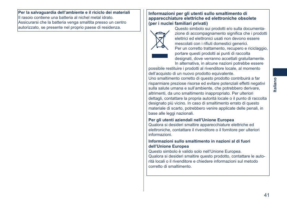 Panasonic ES7058 User Manual | Page 41 / 184