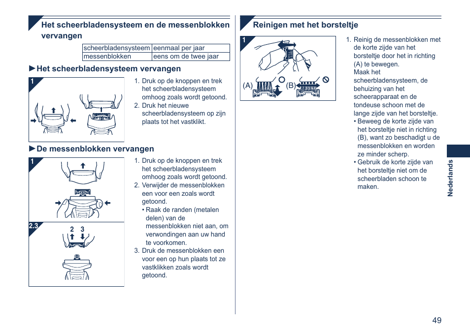 Panasonic ES7058 User Manual | Page 49 / 184