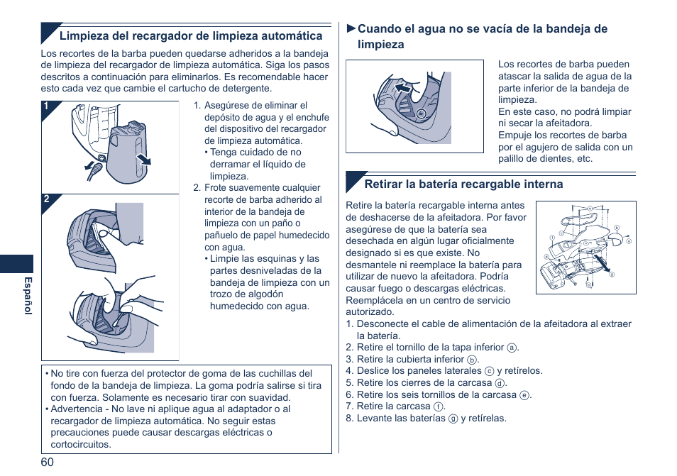 Panasonic ES7058 User Manual | Page 60 / 184