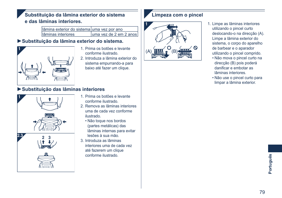 Panasonic ES7058 User Manual | Page 79 / 184