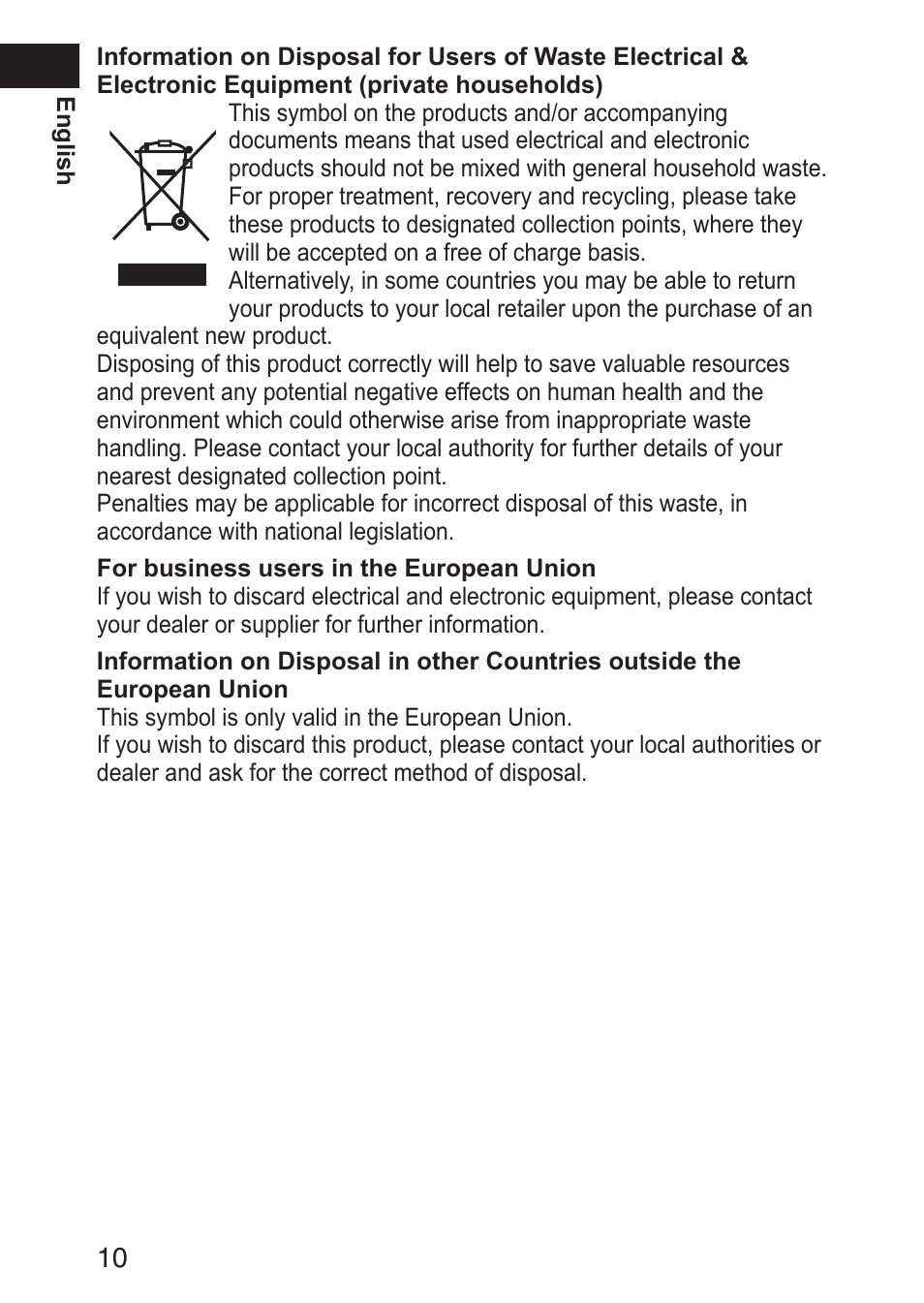 Panasonic ERGN30 User Manual | Page 10 / 160