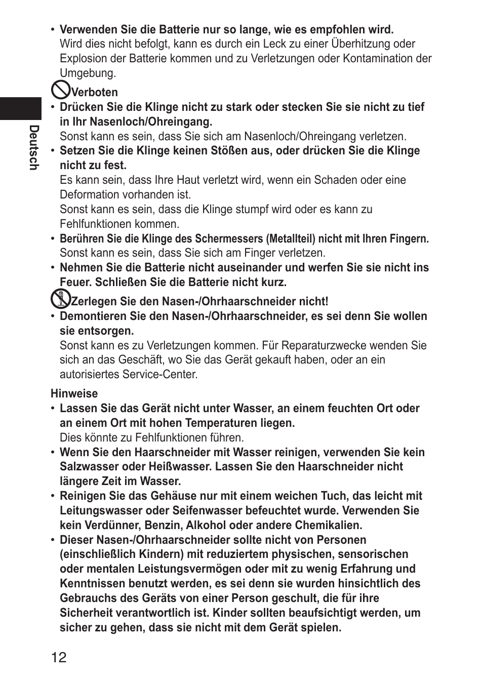 Panasonic ERGN30 User Manual | Page 12 / 160
