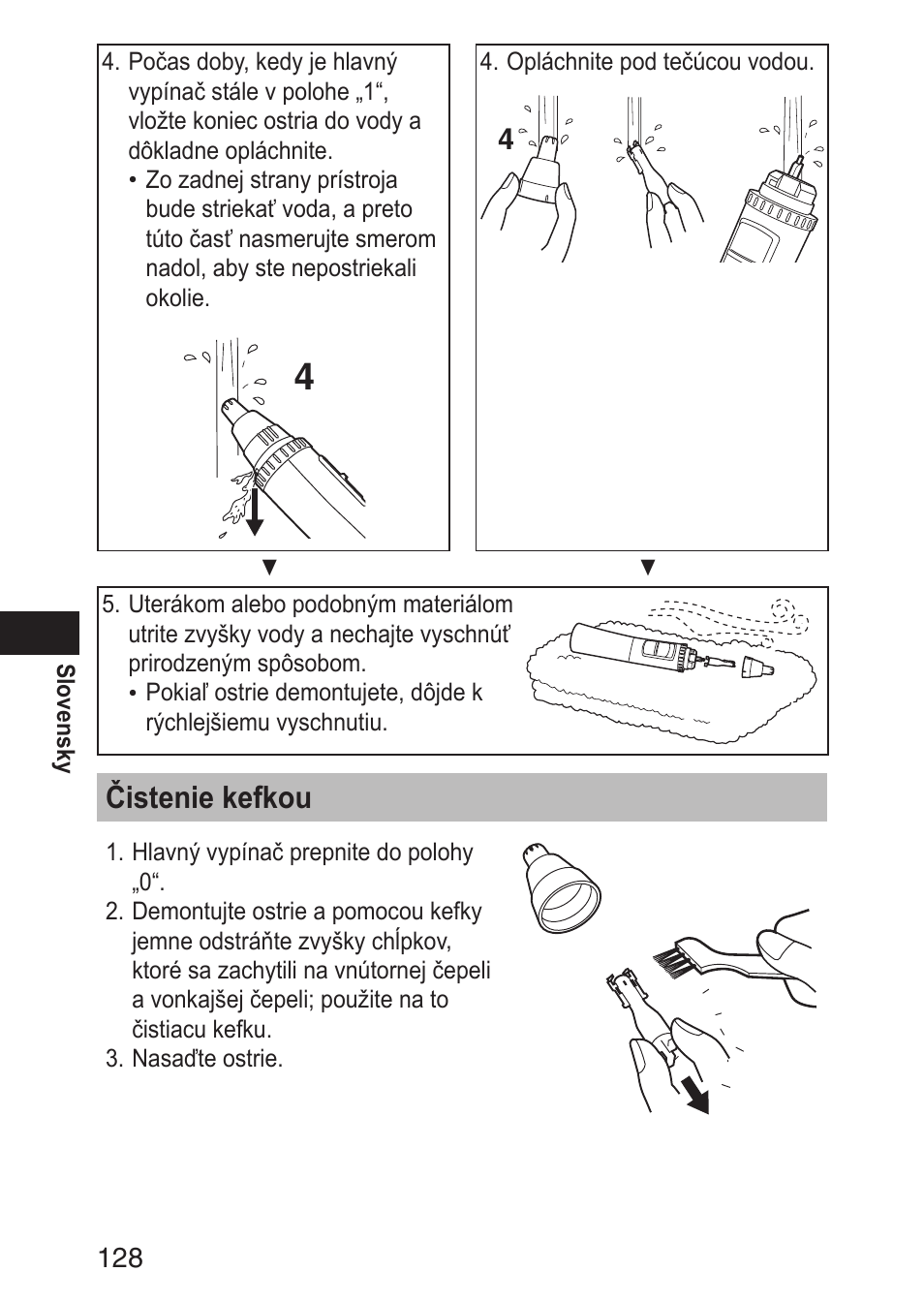 Čisteniekefkou | Panasonic ERGN30 User Manual | Page 128 / 160