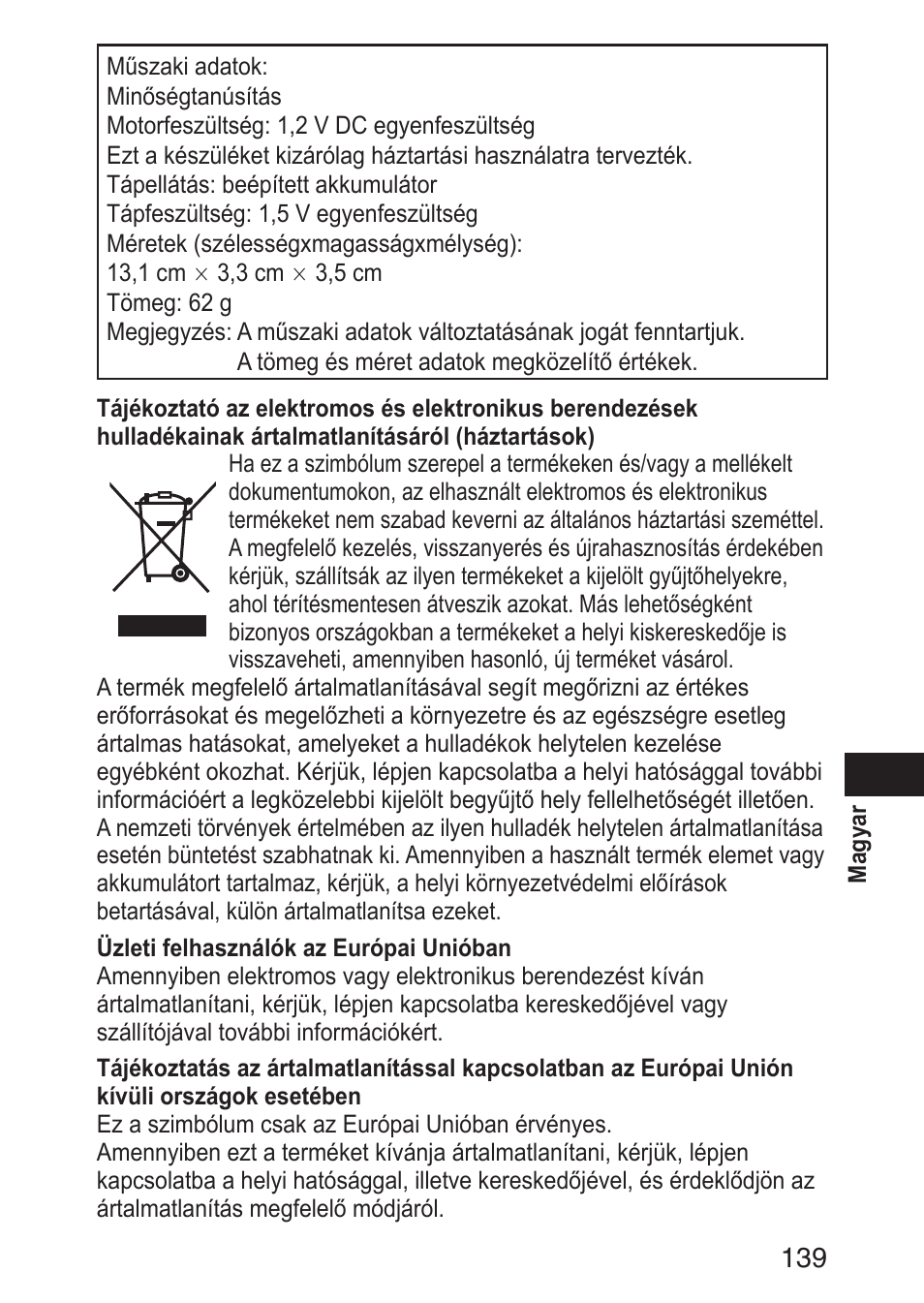 Panasonic ERGN30 User Manual | Page 139 / 160