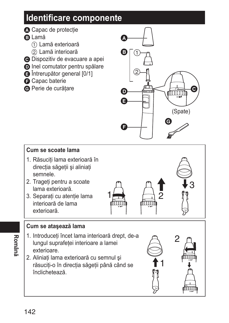 Identificarecomponente | Panasonic ERGN30 User Manual | Page 142 / 160