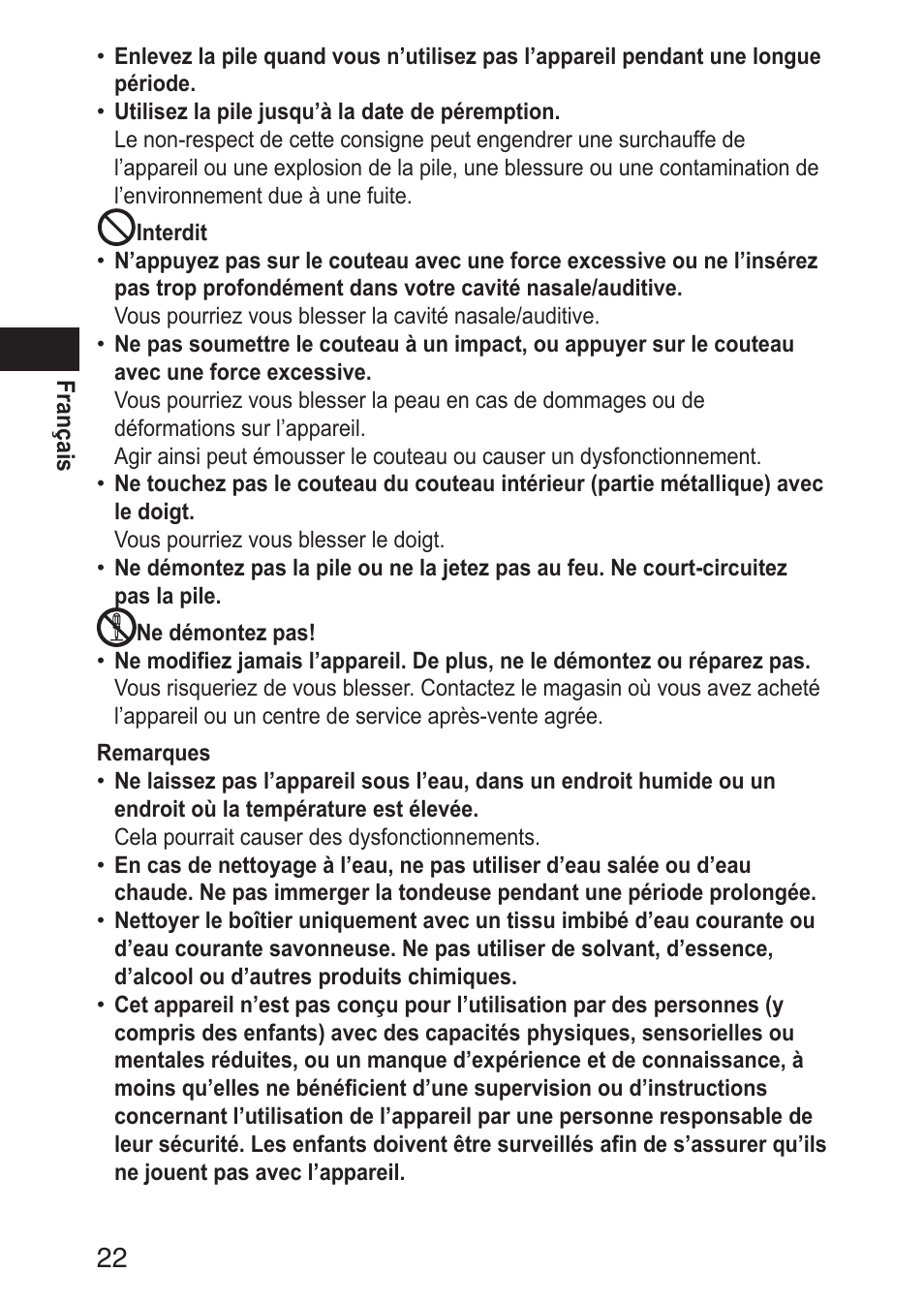 Panasonic ERGN30 User Manual | Page 22 / 160