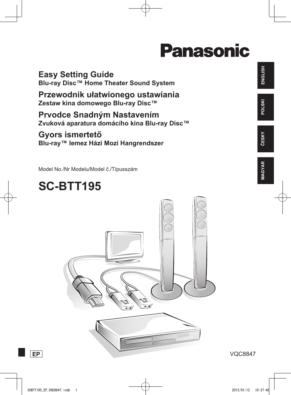 Panasonic SCBTT195EP User Manual | 20 pages