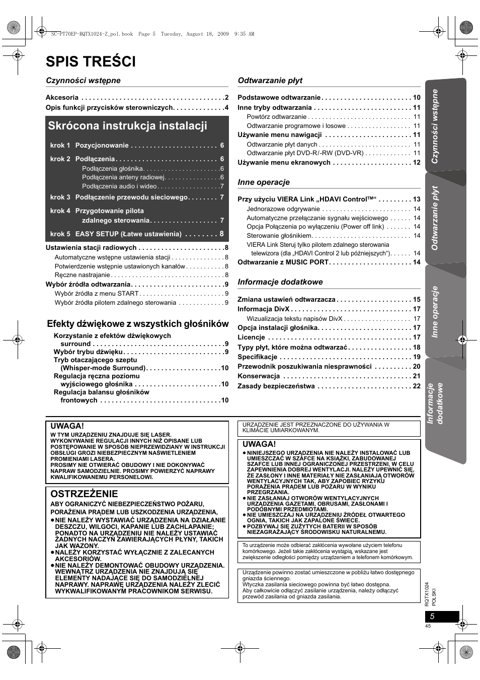 Panasonic SCPT70 User Manual | Page 45 / 82