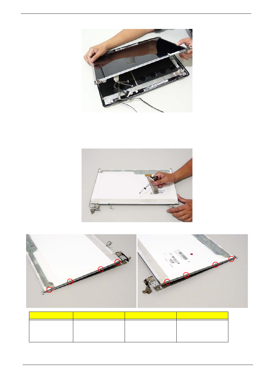 Removing the lcd brackets and fpc cable | Aspire Digital 7730G User Manual | Page 104 / 210