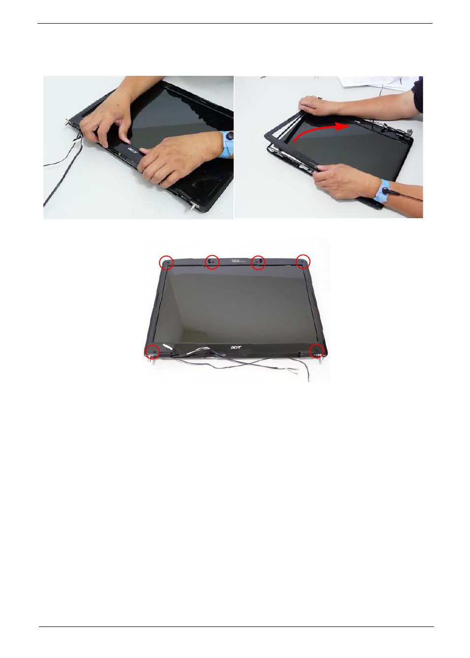 Replacing the lcd bezel | Aspire Digital 7730G User Manual | Page 109 / 210