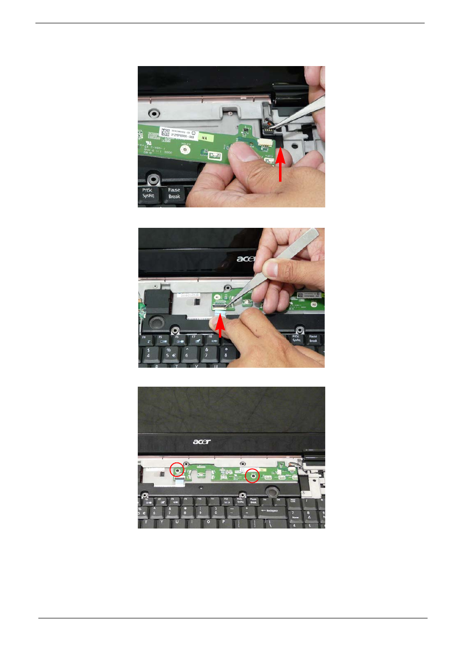 Replacing the switch board | Aspire Digital 7730G User Manual | Page 118 / 210