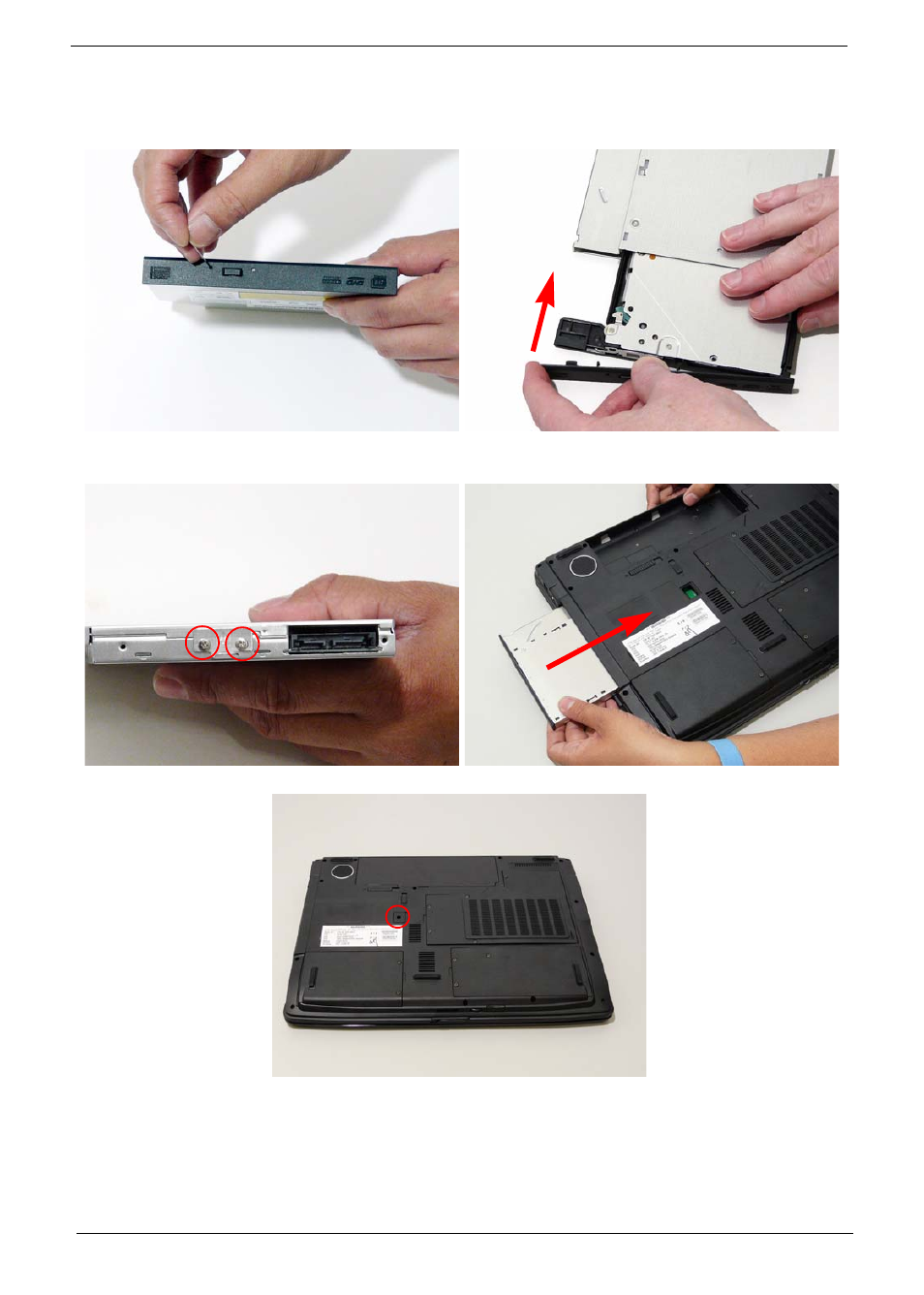 Replacing the odd module | Aspire Digital 7730G User Manual | Page 128 / 210