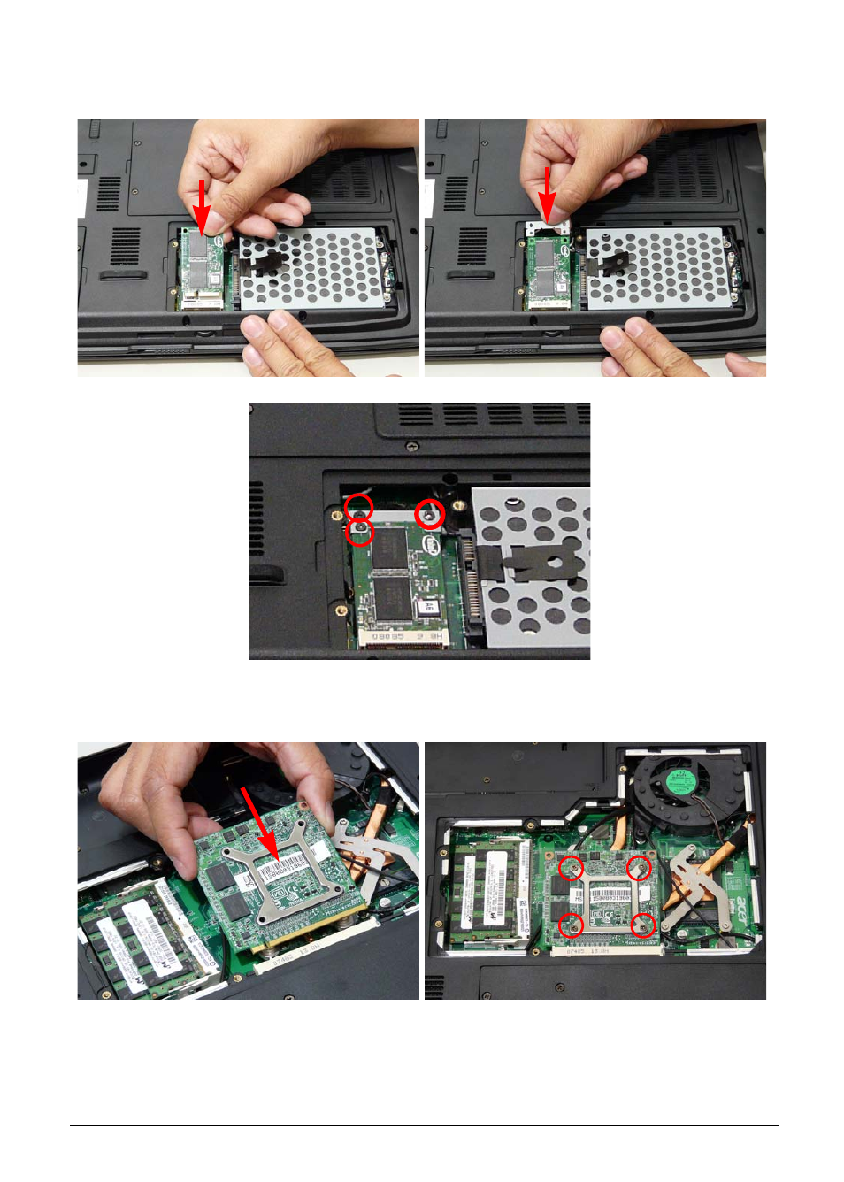 Replacing the turbo ram module, Replacing the mxm module | Aspire Digital 7730G User Manual | Page 133 / 210