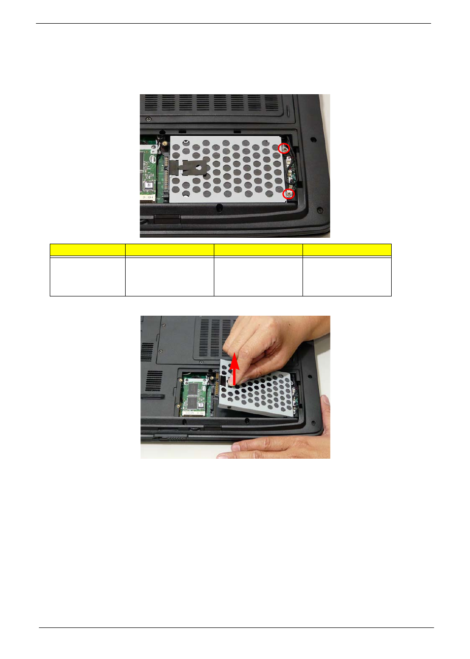 Removing the hard disk drive2 module | Aspire Digital 7730G User Manual | Page 68 / 210