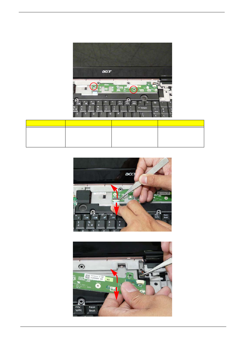 Removing the switch board | Aspire Digital 7730G User Manual | Page 74 / 210