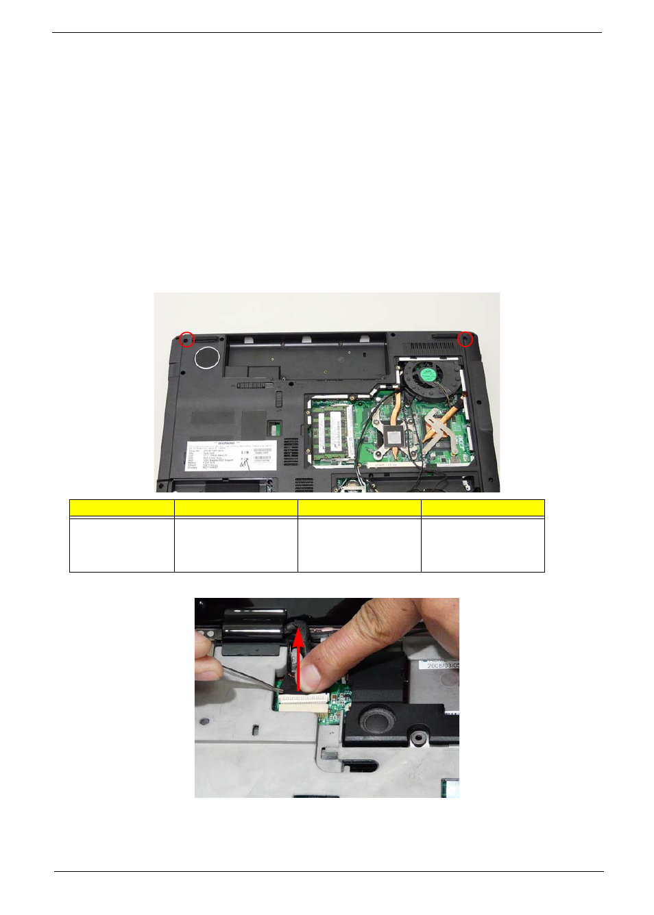 Removing the lcd module | Aspire Digital 7730G User Manual | Page 79 / 210