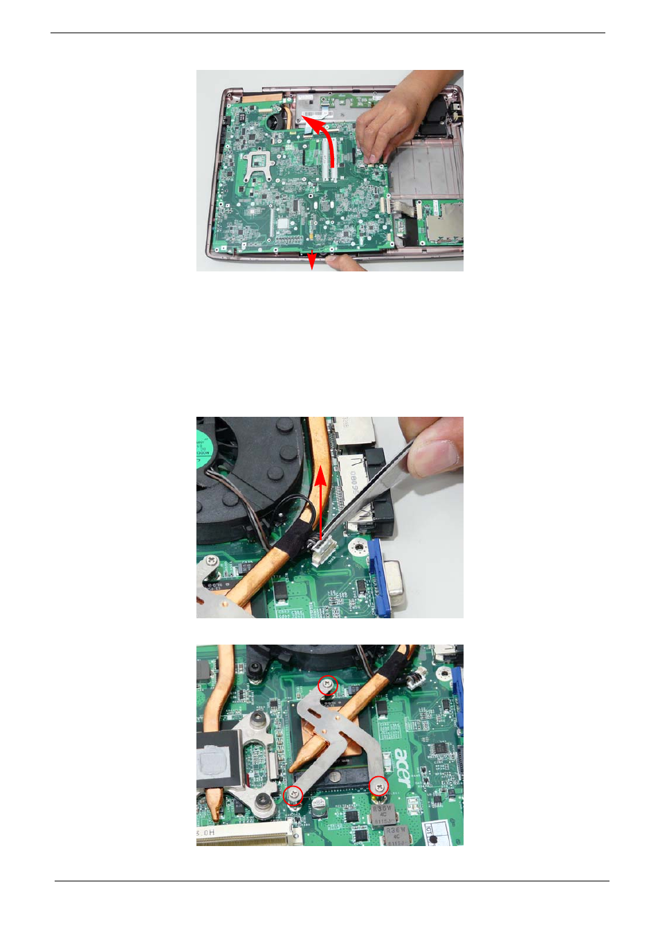 Removing the cpu fan module | Aspire Digital 7730G User Manual | Page 96 / 210