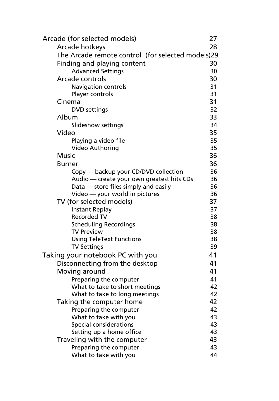 Acer Aspire 3500 User Manual | Page 7 / 84