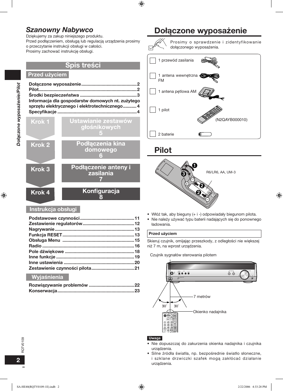 Panasonic SAHE40 User Manual | Page 24 / 68