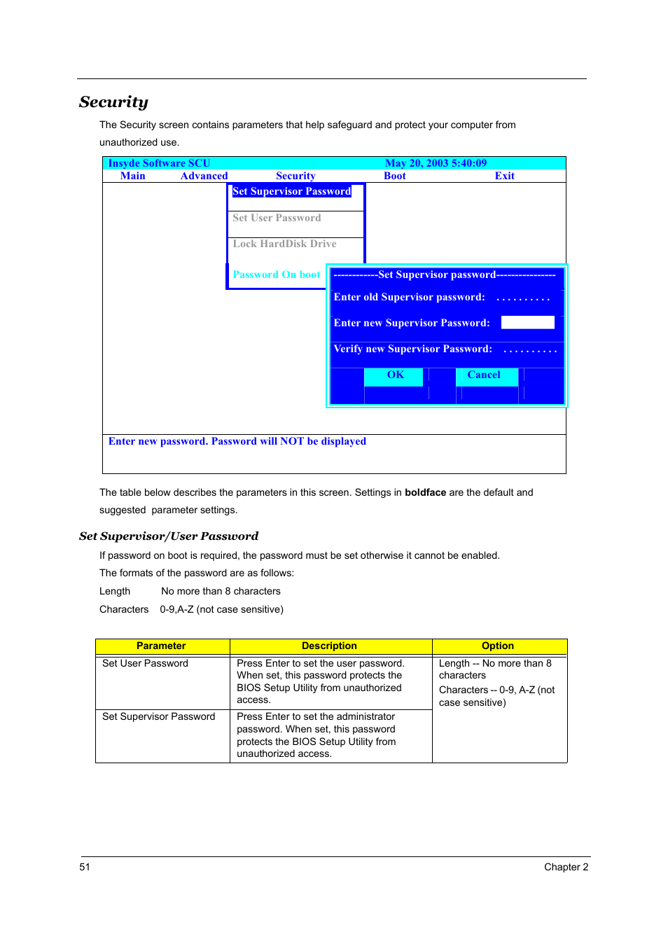 Security | Aspire Digital 2010 User Manual | Page 58 / 128