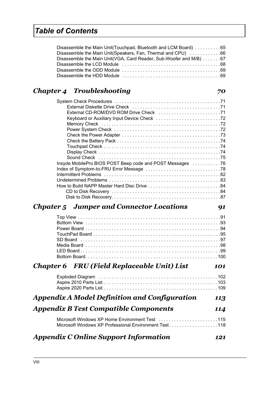Aspire Digital 2010 User Manual | Page 7 / 128