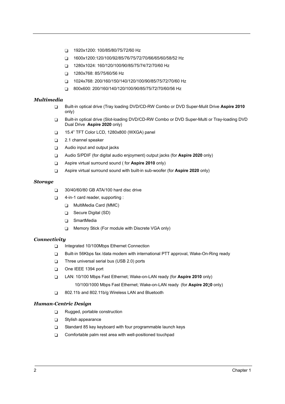 Aspire Digital 2010 User Manual | Page 9 / 128