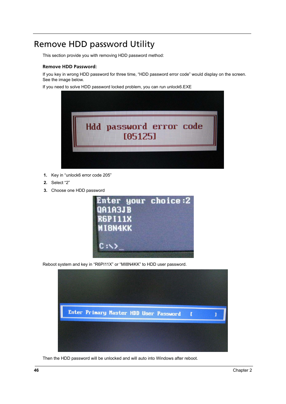 Remove hdd password utility | Aspire Digital 8930 User Manual | Page 52 / 118
