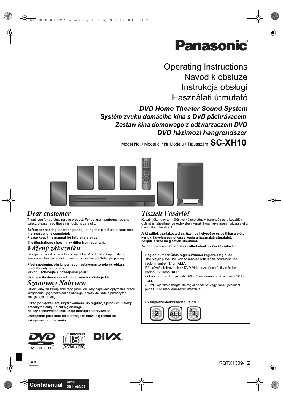 Panasonic SCXH10EP User Manual | 78 pages