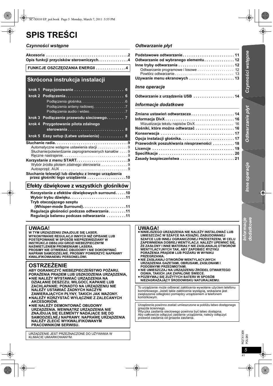 Panasonic SCXH10EP User Manual | Page 41 / 78