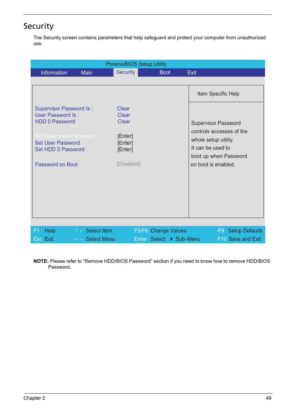 Security | Aspire Digital 5050 User Manual | Page 57 / 157