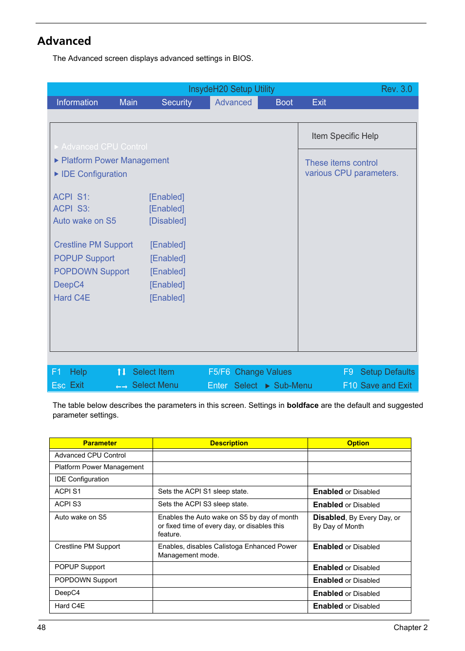 Advanced | Aspire Digital 7520 User Manual | Page 54 / 106