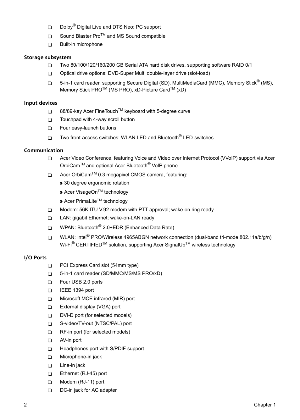 Aspire Digital 7520 User Manual | Page 8 / 106