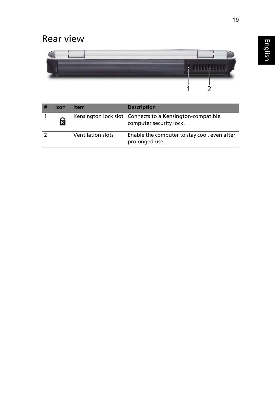 Rear view | Aspire Digital 2420 User Manual | Page 41 / 112