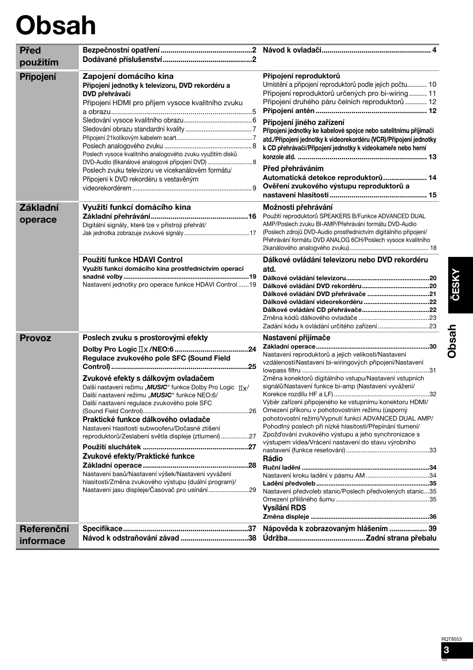 Panasonic SAXR57 User Manual | Page 123 / 160