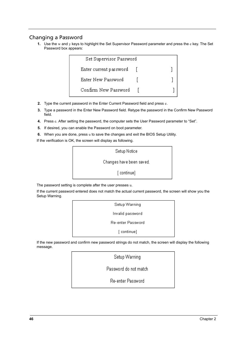 Changing a password | Aspire Digital 8930Q User Manual | Page 52 / 124