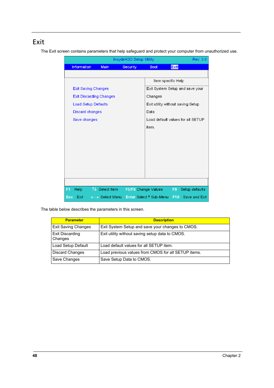 Exit | Aspire Digital 8930Q User Manual | Page 54 / 124