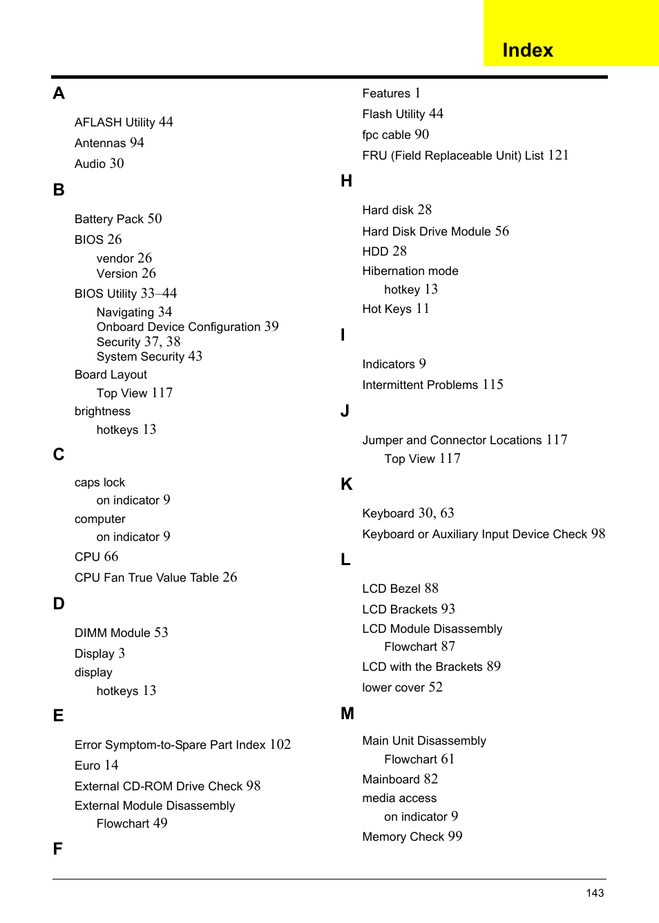 Index | Aspire Digital 5335 User Manual | Page 153 / 154