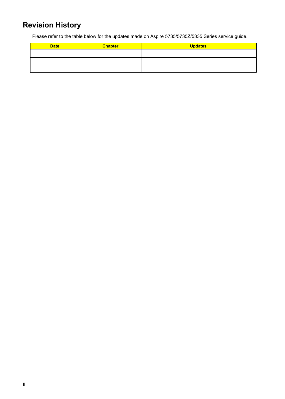 Revision history | Aspire Digital 5335 User Manual | Page 2 / 154