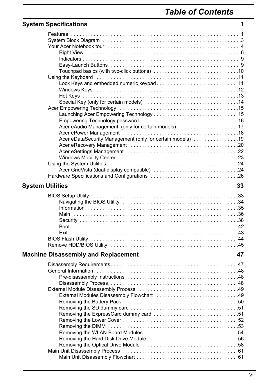 Aspire Digital 5335 User Manual | Page 7 / 154