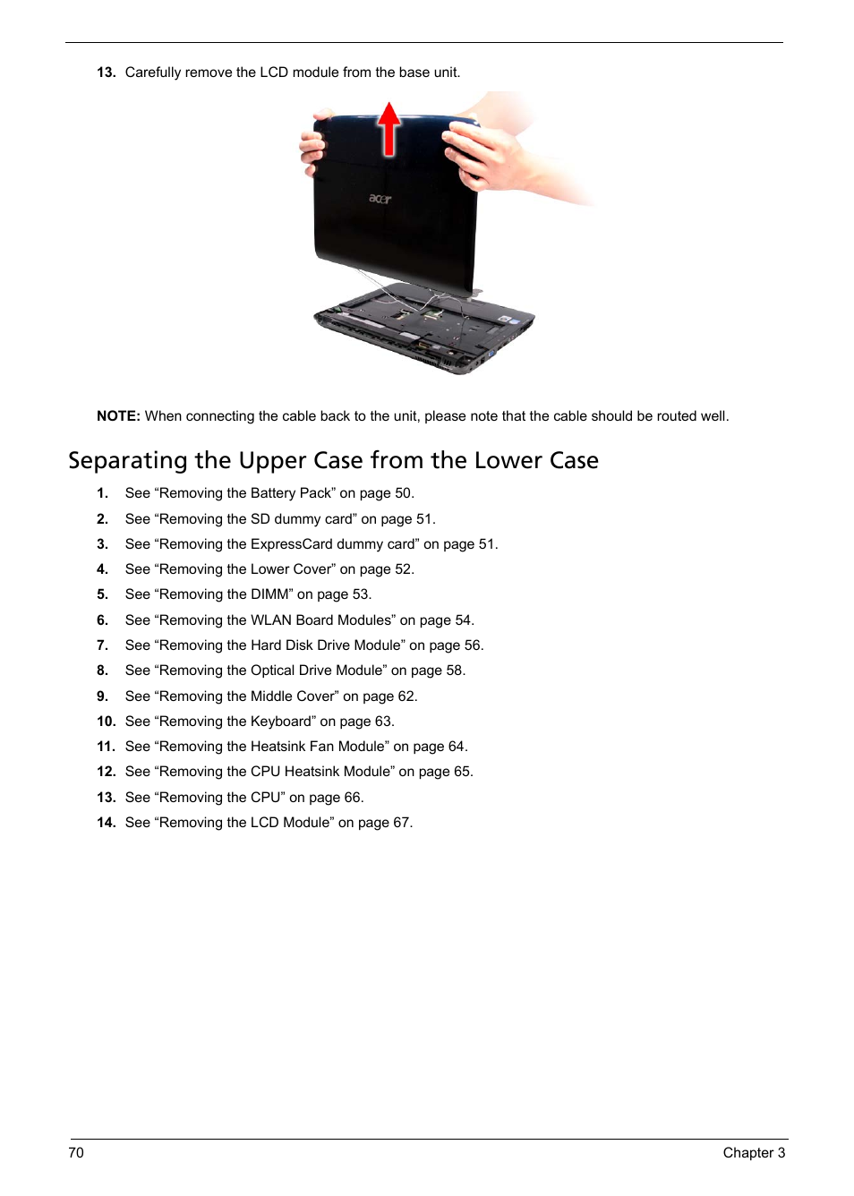 Separating the upper case from the lower case | Aspire Digital 5335 User Manual | Page 80 / 154
