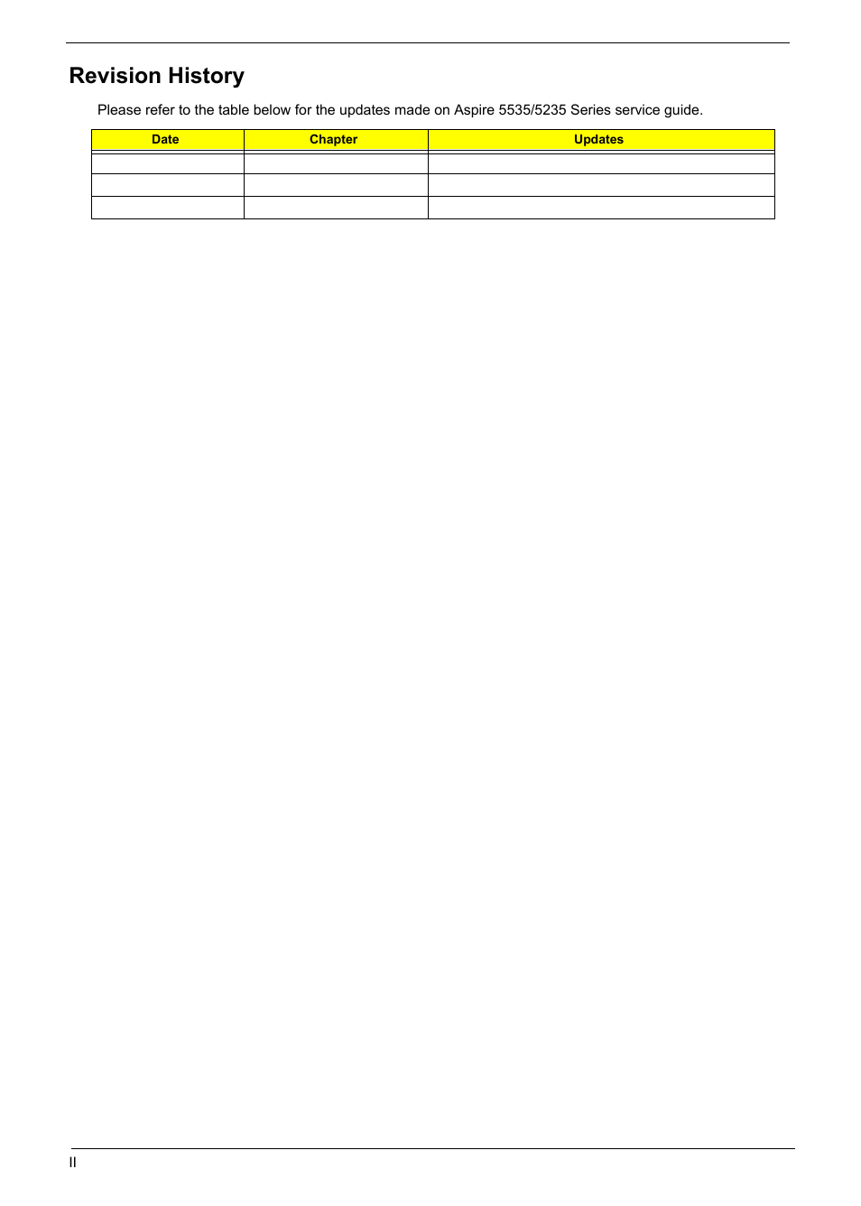 Revision history | Aspire Digital 5235 User Manual | Page 2 / 156